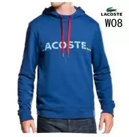 veste lacoste classic 2013 hommes hoodie coton w08 bleu